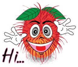 Rambutan fruit heroes sticker #8293761