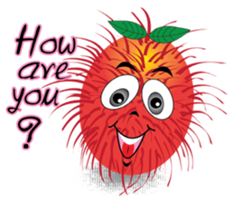 Rambutan fruit heroes sticker #8293763