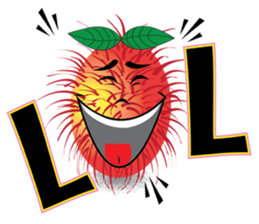 Rambutan fruit heroes sticker #8293766