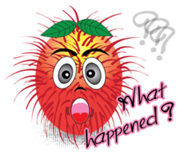 Rambutan fruit heroes sticker #8293767