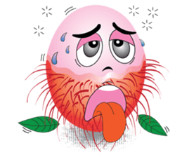 Rambutan fruit heroes sticker #8293768