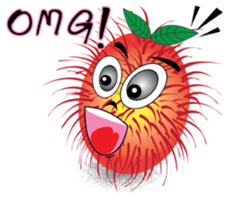 Rambutan fruit heroes sticker #8293769
