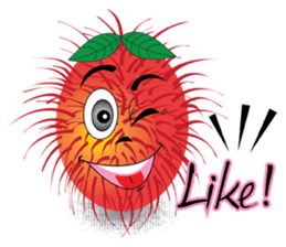 Rambutan fruit heroes sticker #8293770