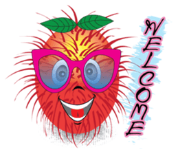 Rambutan fruit heroes sticker #8293777
