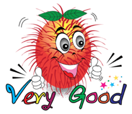 Rambutan fruit heroes sticker #8293778