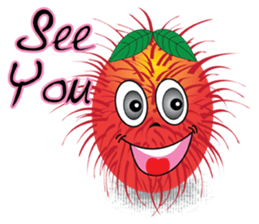 Rambutan fruit heroes sticker #8293779