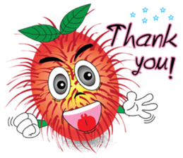 Rambutan fruit heroes sticker #8293783