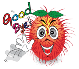 Rambutan fruit heroes sticker #8293787