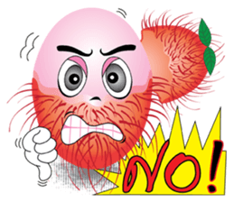 Rambutan fruit heroes sticker #8293788