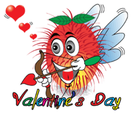 Rambutan fruit heroes sticker #8293789