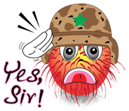 Rambutan fruit heroes sticker #8293791