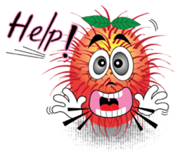 Rambutan fruit heroes sticker #8293792