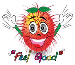 Rambutan fruit heroes sticker #8293793