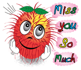 Rambutan fruit heroes sticker #8293794