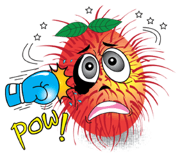 Rambutan fruit heroes sticker #8293795