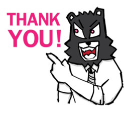 Black Bear No Business 2 [TH] sticker #8295317