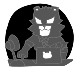 Black Bear No Business 2 [TH] sticker #8295353