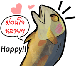 Cartoon Isan thailand v.Fried Tuna sticker #8295362