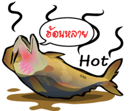Cartoon Isan thailand v.Fried Tuna sticker #8295365