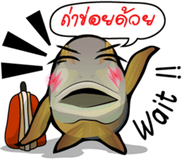 Cartoon Isan thailand v.Fried Tuna sticker #8295372