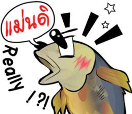 Cartoon Isan thailand v.Fried Tuna sticker #8295374