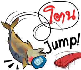 Cartoon Isan thailand v.Fried Tuna sticker #8295384