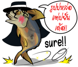 Cartoon Isan thailand v.Fried Tuna sticker #8295390