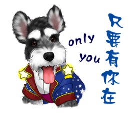 Dog love speaks! sticker #8295562