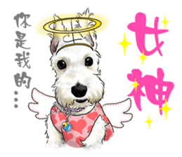 Dog love speaks! sticker #8295568