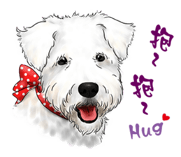 Dog love speaks! sticker #8295570