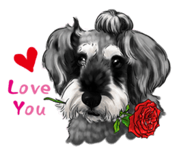 Dog love speaks! sticker #8295571