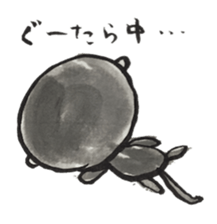 Monkey ink painting sticker #8295651