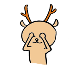 Lucky deer sticker #8295865
