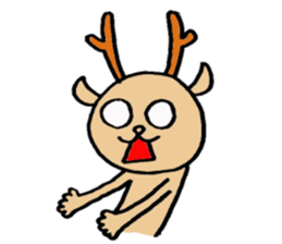 Lucky deer sticker #8295868