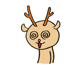 Lucky deer sticker #8295877
