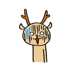 Lucky deer sticker #8295886