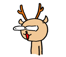 Lucky deer sticker #8295891