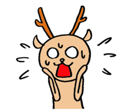 Lucky deer sticker #8295897