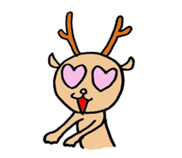 Lucky deer sticker #8295899