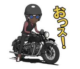 Cafe Racer Classic rider sticker #8295916