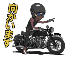 Cafe Racer Classic rider sticker #8295917