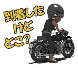 Cafe Racer Classic rider sticker #8295918