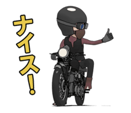 Cafe Racer Classic rider sticker #8295924