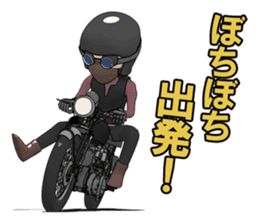 Cafe Racer Classic rider sticker #8295925