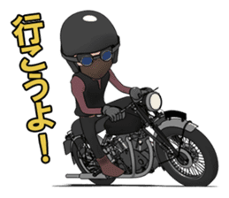 Cafe Racer Classic rider sticker #8295928