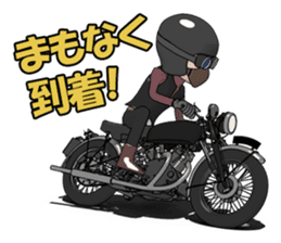 Cafe Racer Classic rider sticker #8295929