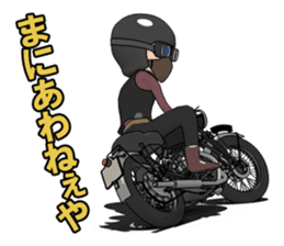 Cafe Racer Classic rider sticker #8295931