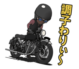 Cafe Racer Classic rider sticker #8295932