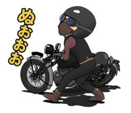 Cafe Racer Classic rider sticker #8295936