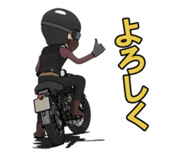 Cafe Racer Classic rider sticker #8295938